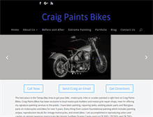 Tablet Screenshot of craigpaintsbikes.com